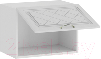 Шкаф навесной для кухни ТриЯ Бьянка 1В5Г (белый/дуб белый)