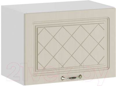 Шкаф навесной для кухни ТриЯ Бьянка 1В5Г (белый/дуб ваниль) - фото