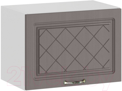 Шкаф навесной для кухни ТриЯ Бьянка 1В5Г (белый/дуб серый) - фото