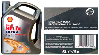 Моторное масло Shell Helix Ultra Professional AJ-L 5W30