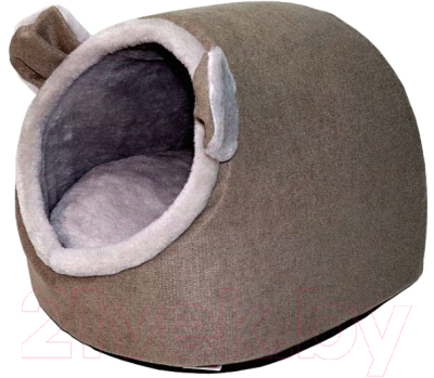 Домик для животных Кот и Пёс Мышка / Д4038ММх-ПС (серый) - фото