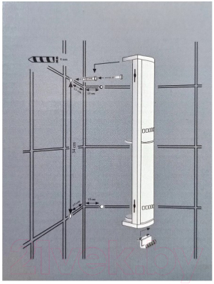 Шкаф для ванной Primanova M-S03-16 (прозрачно-натуральный)