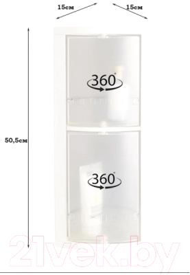 Шкаф для ванной Primanova M-S03-16 (прозрачно-натуральный)