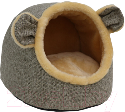 Домик для животных Кот и Пёс Мышка / Д4038ММх-ПС (коричневый) - фото