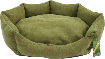 Лежанка для животных Кот и Пёс Соня №3 / Л7050М-С (зеленый) - фото