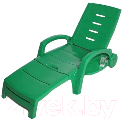 Шезлонг Стандарт Пластик Групп С колесами - фото