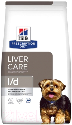 Сухой корм для собак Hill's Prescription Diet Liver Care l/d / 605844 - фото