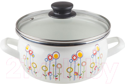 Кастрюля Сантэкс Луговые цветы 1-2415112 - фото