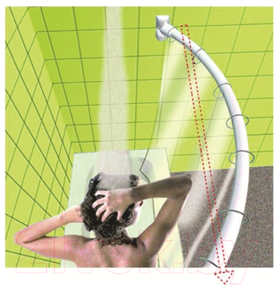 Карниз для ванны Primanova D-07165