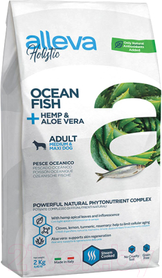 Корм для собак Alleva Холистик с океан. рыбой для взрослых сред/круп пород / P00242 - фото