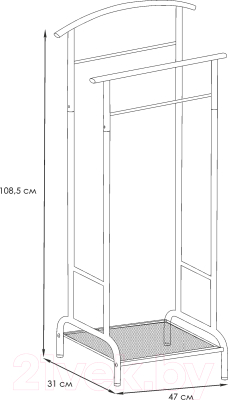 Стойка для одежды ЗМИ Римини 2 / ВКР2 Б