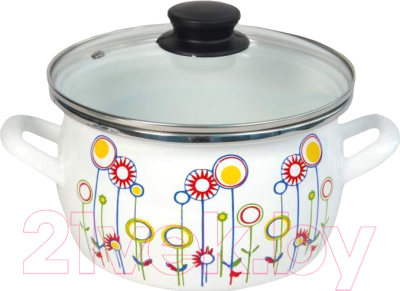 Кастрюля Сантэкс Луговые цветы 1-2430112 - фото