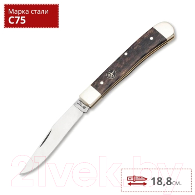 Нож складной Boker Solingen Solingen Trapper Bone Buckskin / 119949