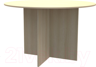 Стол для переговоров МДК СП-К круглый 1200x1200x750 (дуб млечный) - фото