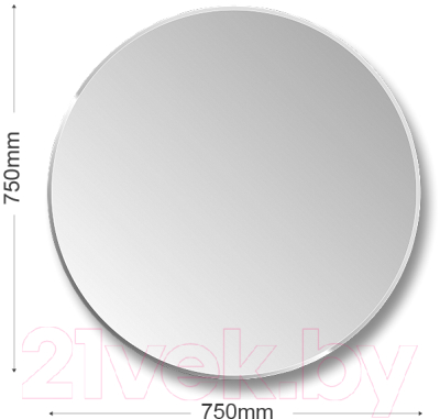 Зеркало Алмаз-Люкс С-015