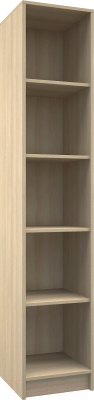 Стеллаж МДК СЛУ1 узкий открытый 390x370x2000 (дуб млечный) - фото