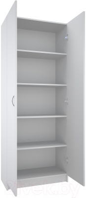 Стеллаж МДК СЛШ2 широкий закрытый 780x386x2000 (белый)