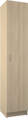 Стеллаж МДК СЛУ2 узкий закрытый 390x386x2000 (дуб млечный) - фото