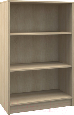 Стеллаж МДК СЛН1 широкий открытый низкий 780x370x1200 (дуб млечный) - фото