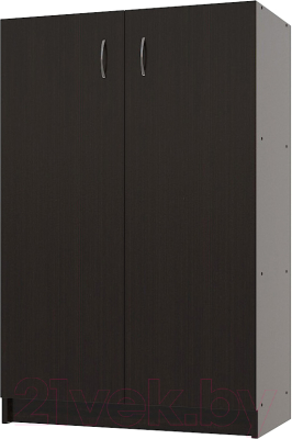 Стеллаж МДК СЛН2 широкий закрытый низкий 780x386x1200 (венге) - фото