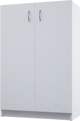 Стеллаж МДК СЛН2 широкий закрытый низкий 780x386x1200 (белый) - фото