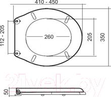 Сиденье для унитаза Primanova Aqua D-17962