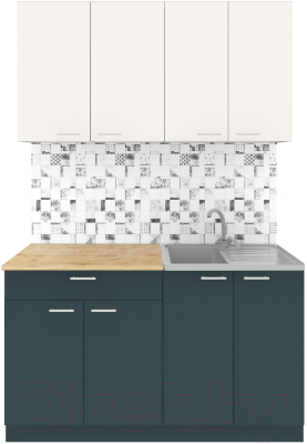 Кухонный гарнитур Агута Альфа 1.4 - фото