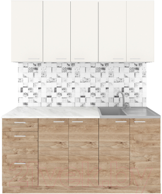 Кухонный гарнитур Агута Альфа 1.6/60 - фото