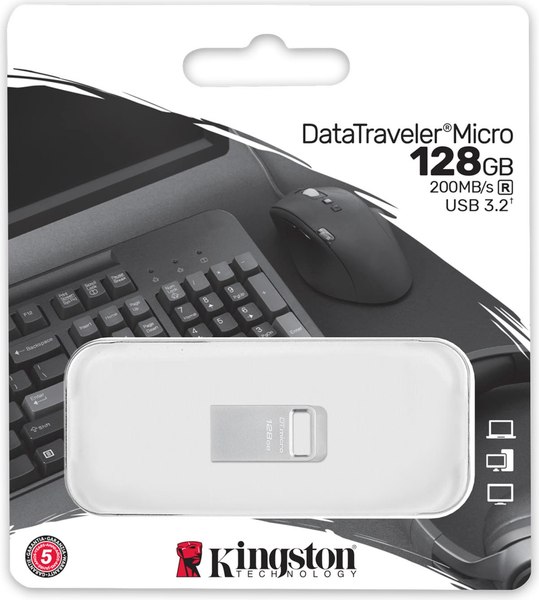 USB flash накопитель Kingston Data Traveler Micro 128Gb (DTMC3G2/128GB)