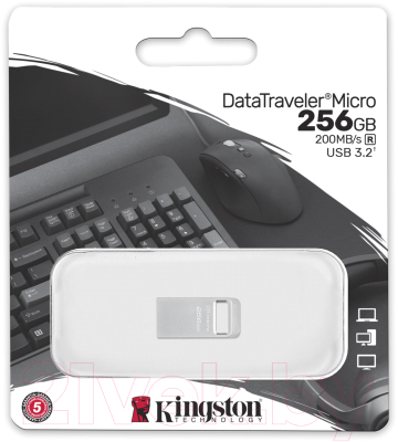 USB flash накопитель Kingston Data Traveler Micro 256Gb (DTMC3G2/256GB)