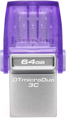 Usb flash накопитель Kingston Data Traveler MicroDuo 64Gb (DTDUO3CG3/64GB) - фото