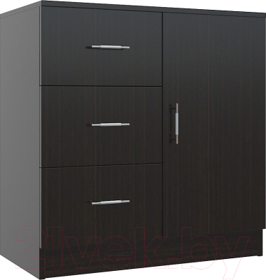 Тумба МДК КМ1Д с ящиками и дверками 820x800x418 (венге) - фото