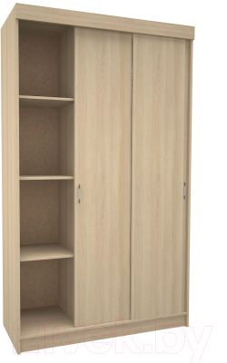 Шкаф-купе МДК СК1 3-х створчатый 2020x1300x520 (дуб млечный)