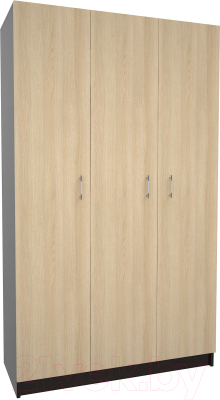 Шкаф МДК СК3 3-х створчатый 1980x1200x490 (венге/дуб млечный) - фото