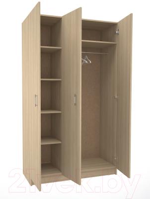 Шкаф МДК СК3 3-х створчатый 1980x1200x490 (дуб млечный)
