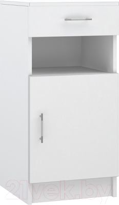 Тумба МДК ПРТ1 с ящиком 870x400x400 (белый) - фото