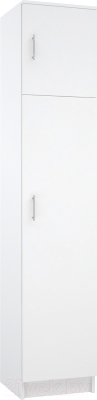 Шкаф-пенал МДК ПРСЗ закрытый 2020x400x400 (белый) - фото