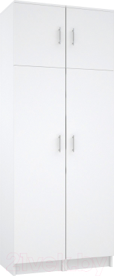 Шкаф МДК ПРШ1 2-х створчатый 2020x800x400 (белый) - фото