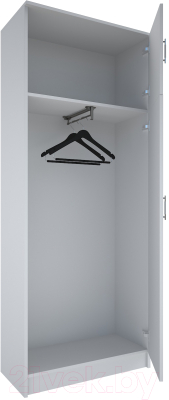 Шкаф МДК ПРШ1 2-х створчатый 2020x800x400 (белый)