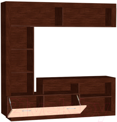 Стенка МДК ГТ4 центральный для гостиной 1704x1702x413 (венге/дуб млечный)