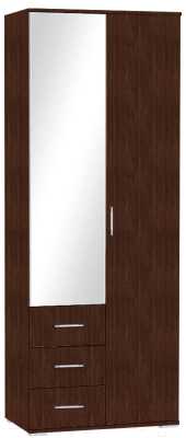 Шкаф МДК ГШ1 2-х створчатый 2120x800x450 (венге) - фото