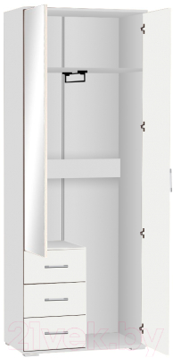 Шкаф МДК ГШ1 2-х створчатый 2120x800x450 (белый)