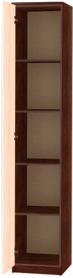 Шкаф-пенал МДК ГШБ бельевой 2120x400x450 (венге/дуб млечный)