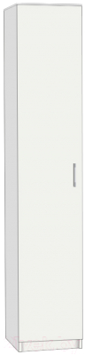 Шкаф-пенал МДК ГШБ бельевой 2120x400x450 (белый) - фото
