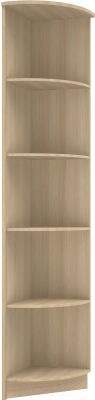 Стеллаж МДК ГШП угловой пристыковочный 2120x298x450 (дуб млечный) - фото