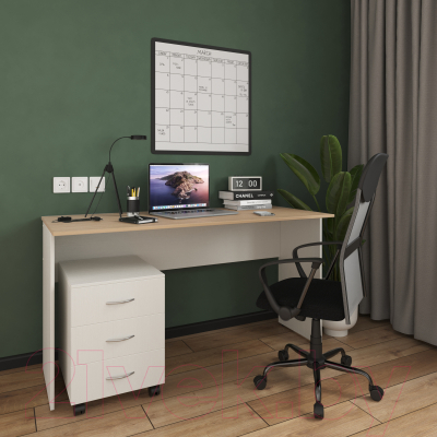 Письменный стол ГМЦ СП14 (дуб сонома/белый)