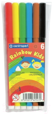 Фломастеры Centropen Радуга 7550/06 ET - фото