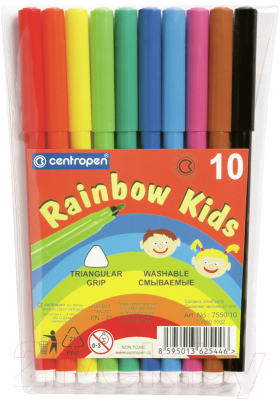 Фломастеры Centropen Радуга 7550/10 ET - фото