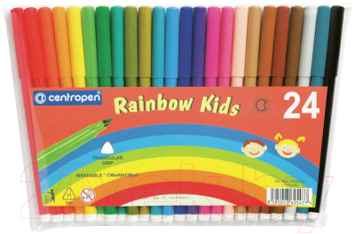 Фломастеры Centropen Радуга 7550/24 ET - фото