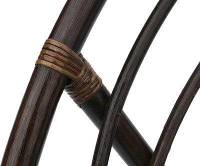 Кресло-качалка Garden Story Папасан Roker D100 вращающееся / CV-18C (бежевый/коньячный)